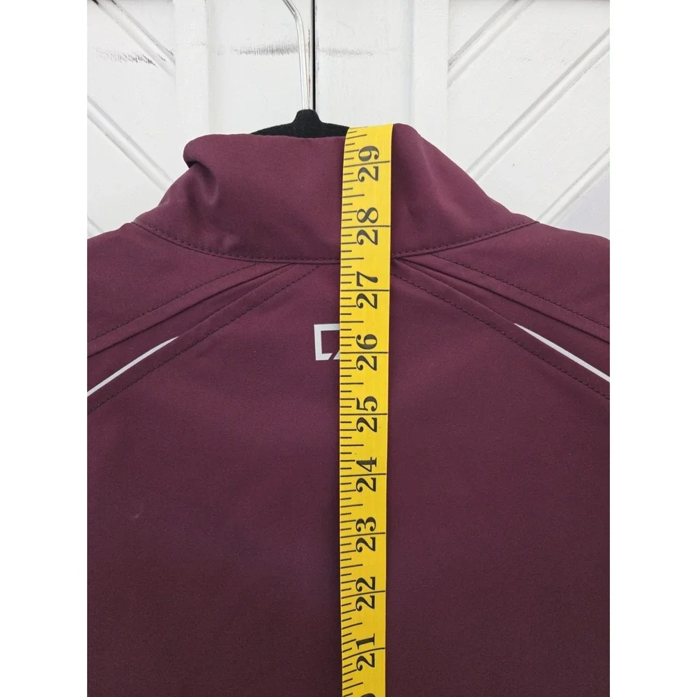 Cutter & Buck Men's M Maroon CB WeatherTec Beacon Full Zip‎ Lightweight Jacket